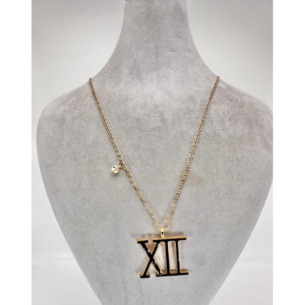 Gold Romen Sayılı Kolye